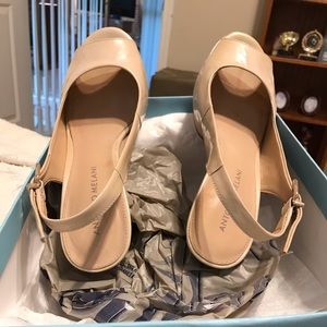 Antonio Melani peep toe nude heels 7